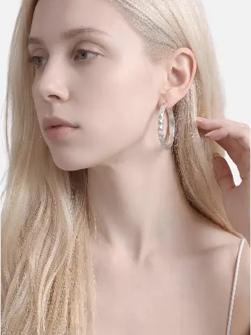 Серьги кольца в классическом стиле