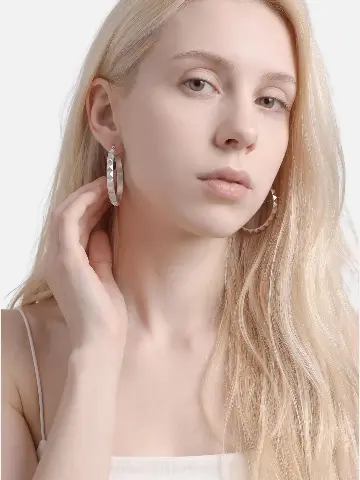 Серьги кольца в классическом стиле