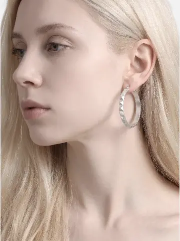 Серьги кольца в классическом стиле